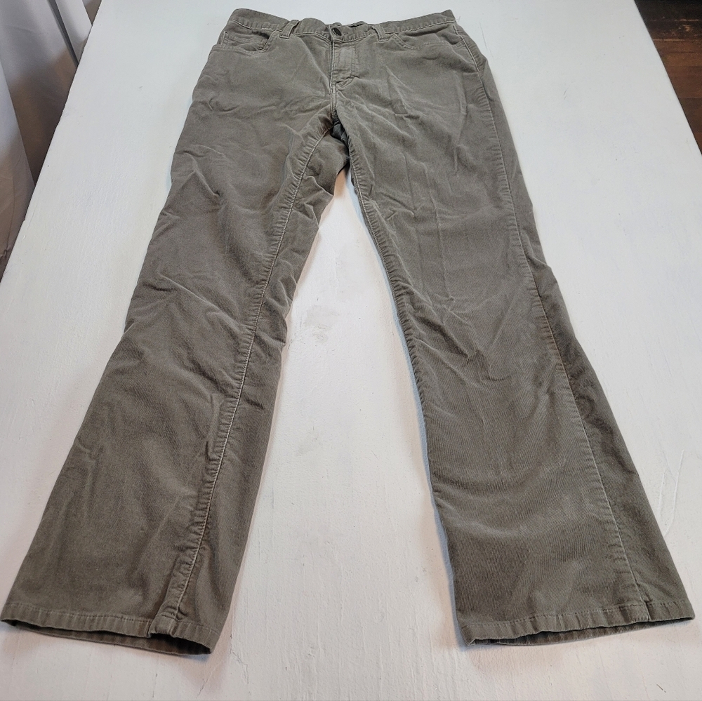 Calvin Klein Jeans Olive Green Corduroy Boot Cut Pants